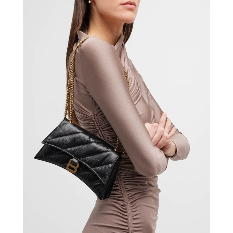 Bolsa Shoulder Crush XS Quilted Chain