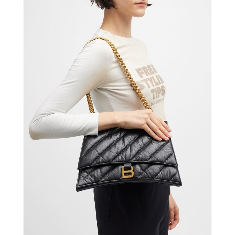 Bolsa Shoulder Crush Medium Quilted
