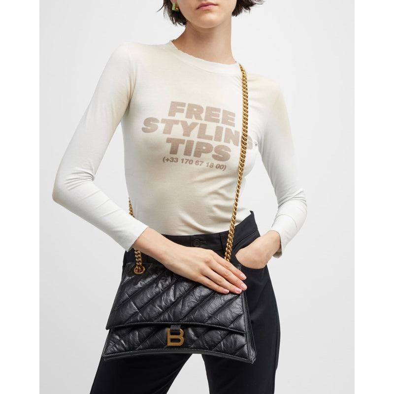 Bolsa Shoulder Crush Medium Quilted