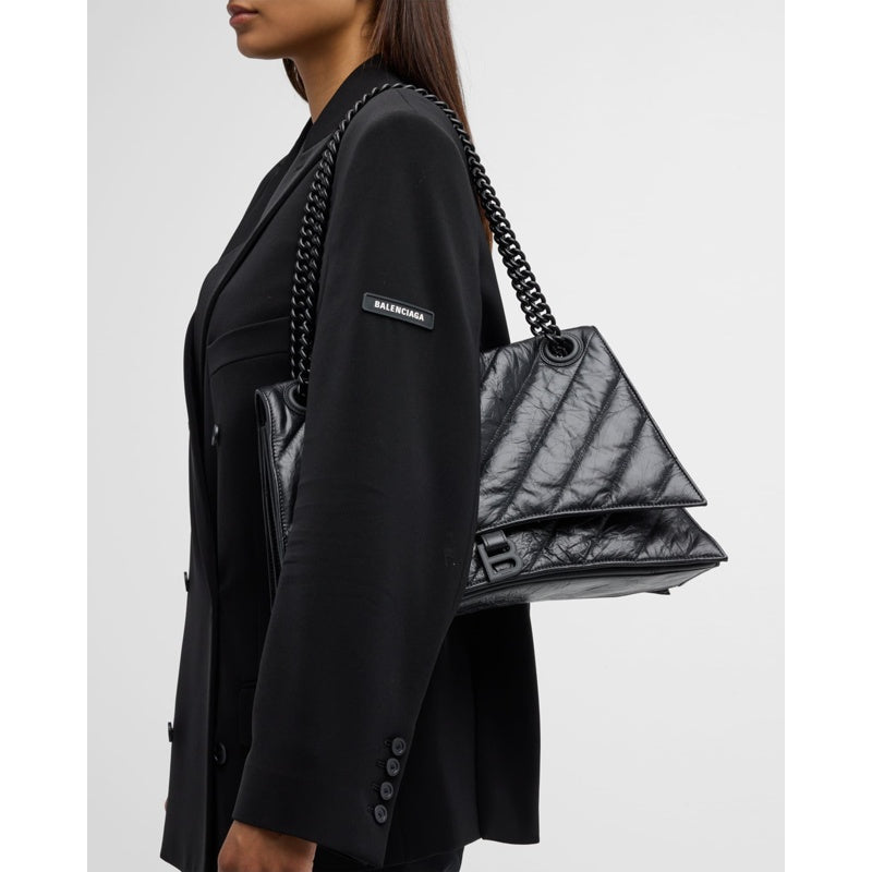 Bolsa Shoulder Crush Large Chain Quilted