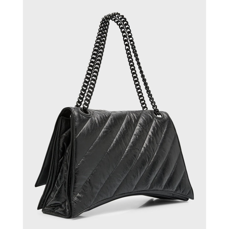 Bolsa Shoulder Crush Large Chain Quilted