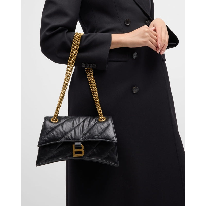 Bolsa Shoulder Crush Small Chain Quilted