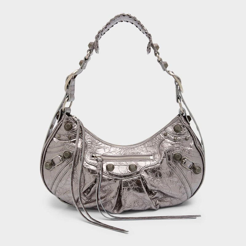 Bolsa Shoulder Le Cagole Small Metallized - Mercado de Luxo - O Maior E-Commerce de Bens, Produtos e Serviços de Luxo do Brasil.