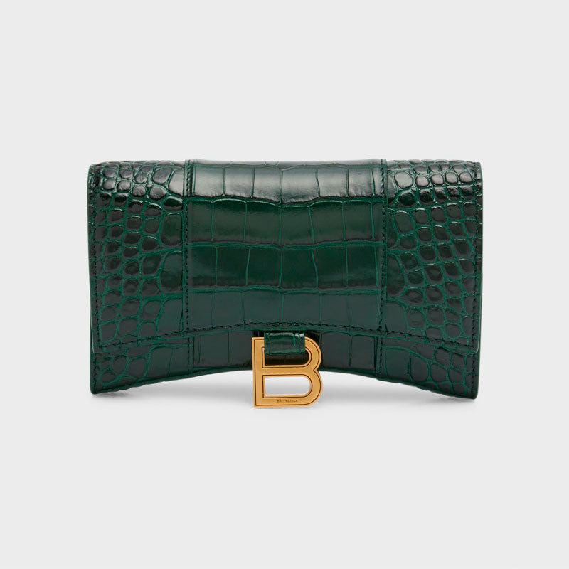 Bolsa Wallet Hourglass Croc-Embossed on Chain - Mercado de Luxo - O Maior E-Commerce de Bens, Produtos e Serviços de Luxo do Brasil.