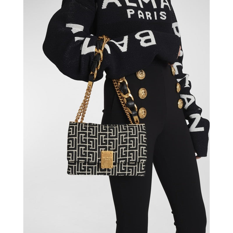 Bolsa Shoulder 1945 Soft Small in Monogram Jacquard