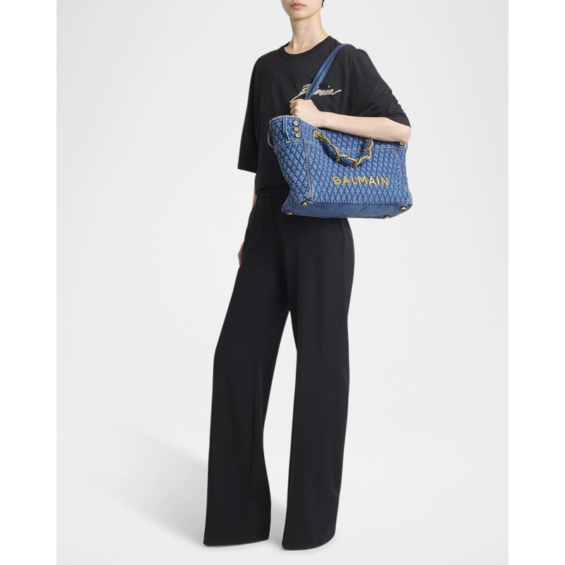 Bolsa Shopper 1945 in Grid Quilted Denim