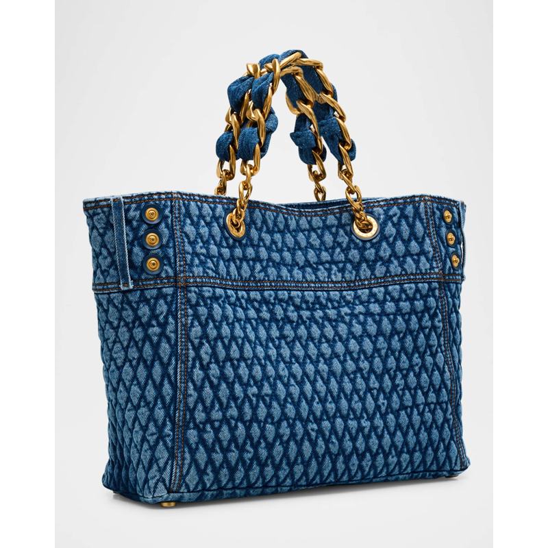 Bolsa Shopper 1945 in Grid Quilted Denim