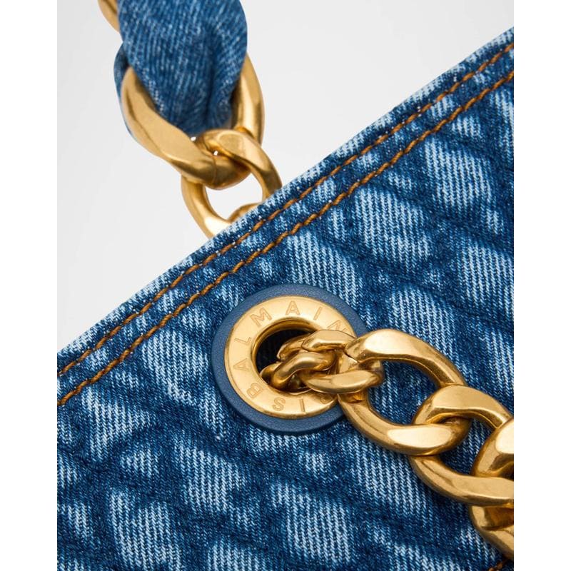 Bolsa Shopper 1945 in Grid Quilted Denim