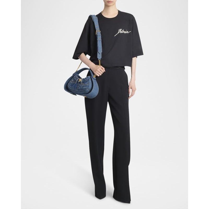 Bolsa Handle Jolie Madam Medium  in Denim