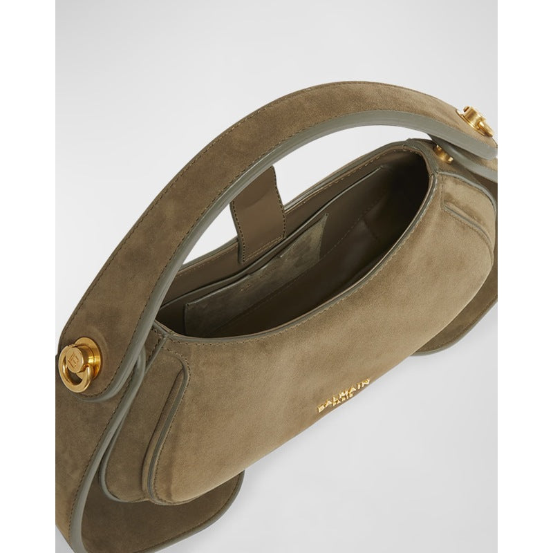 Bolsa Handle Jolie Madame Medium  in Suede