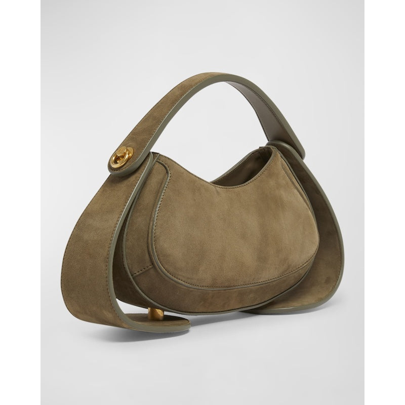 Bolsa Handle Jolie Madame Medium  in Suede