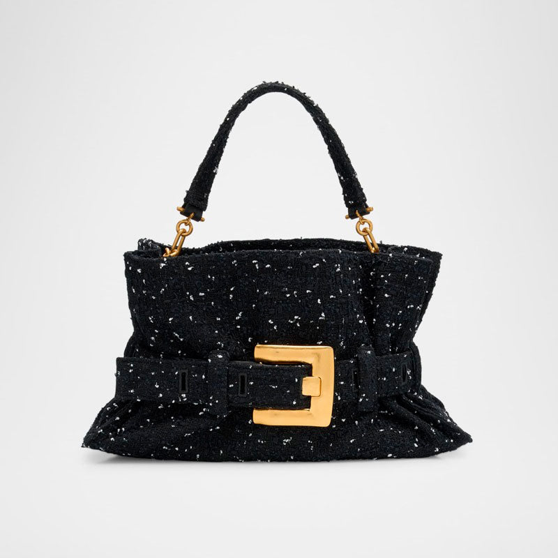 Bolsa Shoulder Anthem Medium Buckle in Tweed - Mercado de Luxo - O Maior E-Commerce de Bens, Produtos e Serviços de Luxo do Brasil.