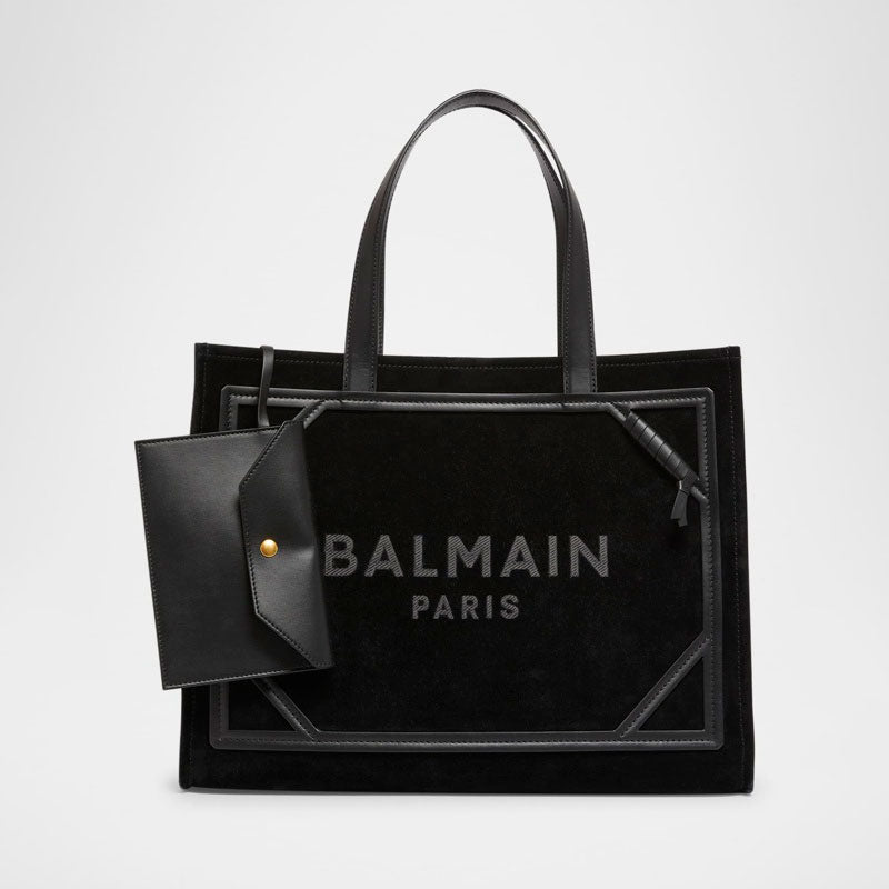 Bolsa Shopper B Army Medium in Suede - Mercado de Luxo - O Maior E-Commerce de Bens, Produtos e Serviços de Luxo do Brasil.