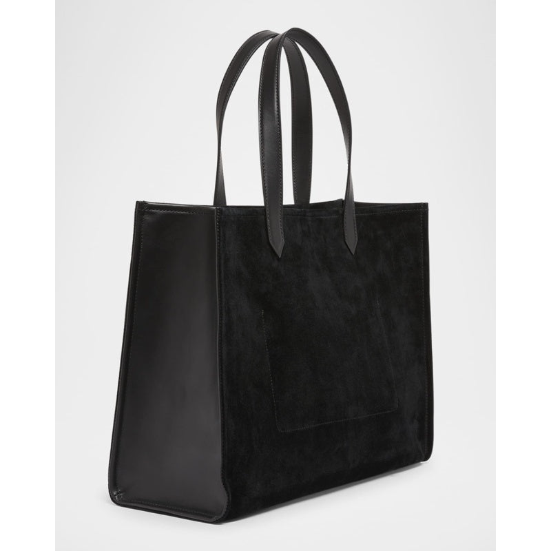 Bolsa Shopper B Army Medium in Suede