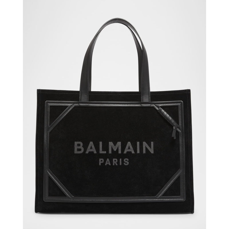 Bolsa Shopper B Army Medium in Suede