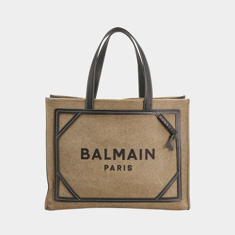 Bolsa Shopper B Army Medium in Canvas with s - Mercado de Luxo - O Maior E-Commerce de Bens, Produtos e Serviços de Luxo do Brasil.