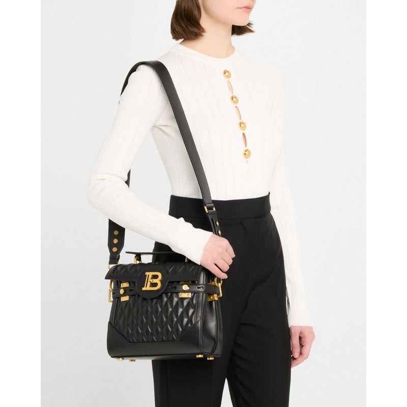 Bolsa Handle B Buzz 23 in Grid Padded Calfskin