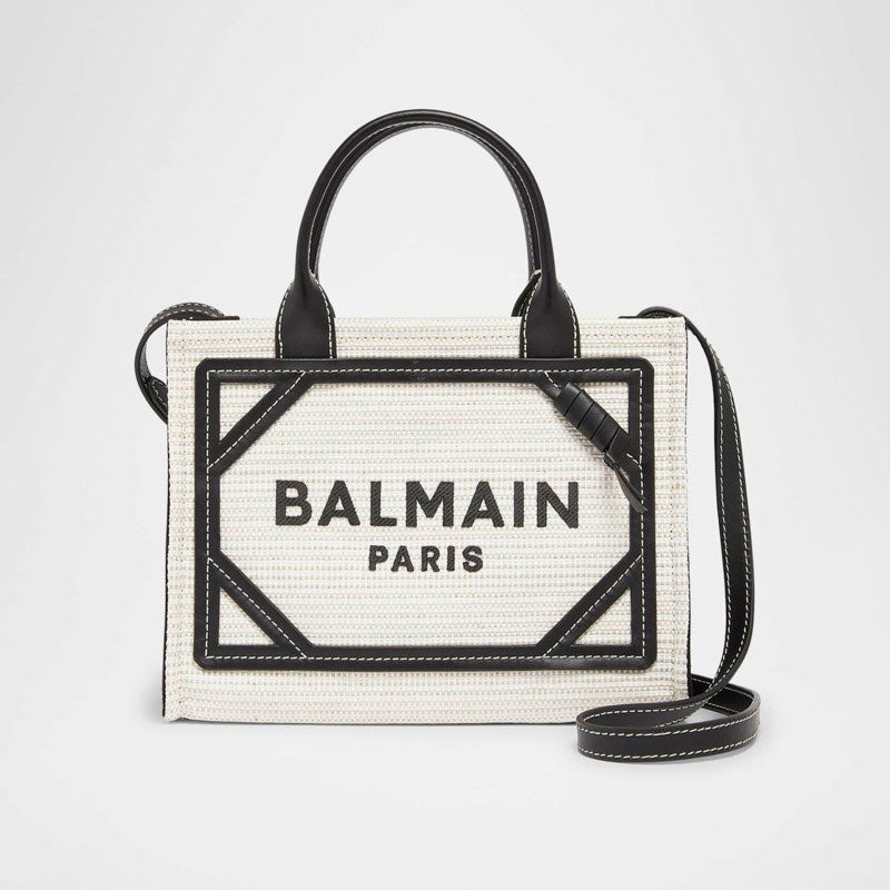Bolsa Shopper B-Army Medium in Raffia - Mercado de Luxo - O Maior E-Commerce de Bens, Produtos e Serviços de Luxo do Brasil.