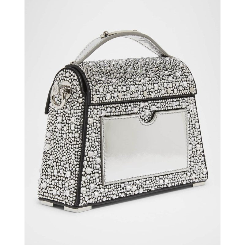 Bolsa Handle B Buzz Dynasty Small  in Strass Suede