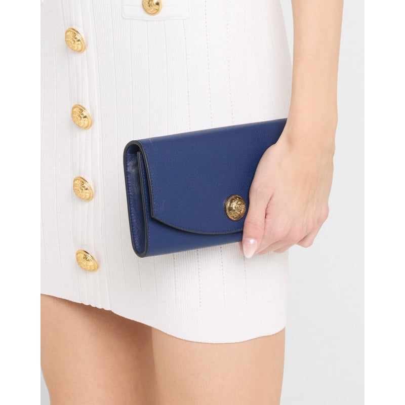 Bolsa Crossbody Emblem on Chain in Grained Calfskin