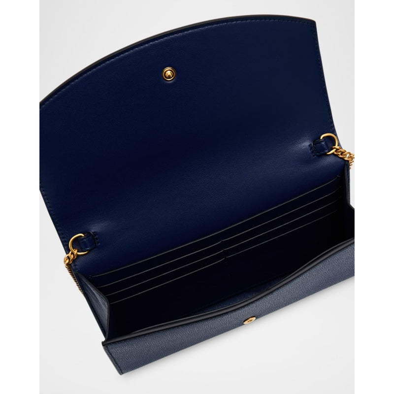 Bolsa Crossbody Emblem on Chain in Grained Calfskin