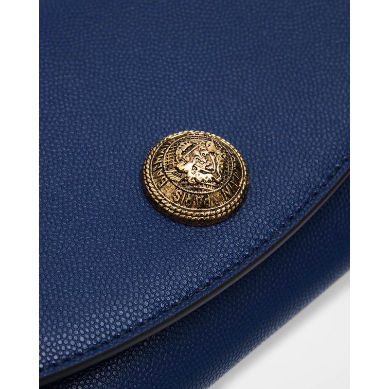 Bolsa Crossbody Emblem on Chain in Grained Calfskin