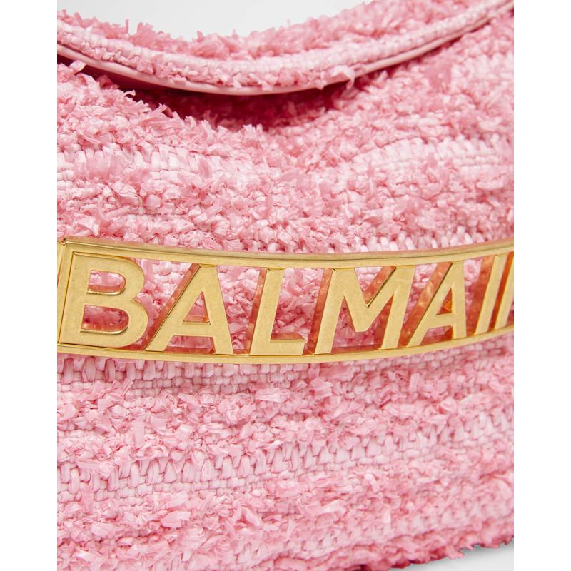 Bolsa Shoulder 1945 Pouch in Tweed Fabric with Logo Chain