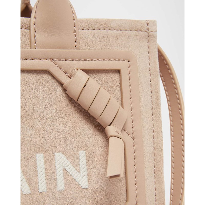 Bolsa Shopper B Army Small in Suede
