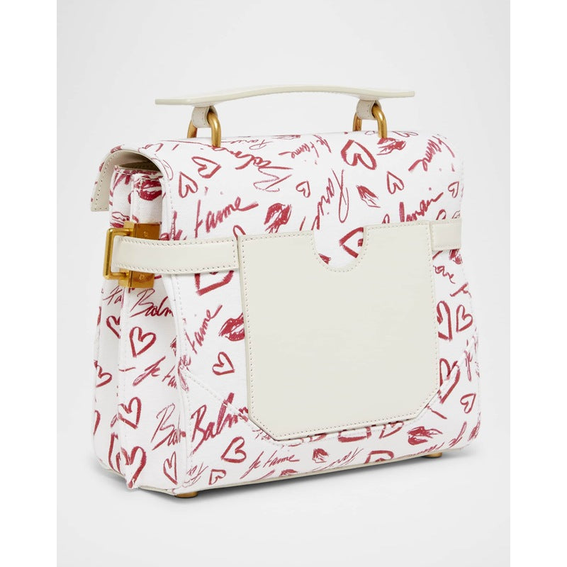 Bolsa Handle B-Buzz 23  in Lipstick-Print Canvas
