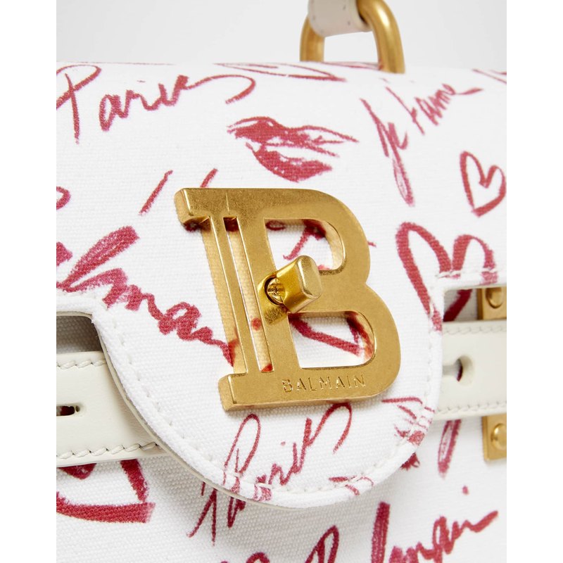 Bolsa Handle B-Buzz 23  in Lipstick-Print Canvas