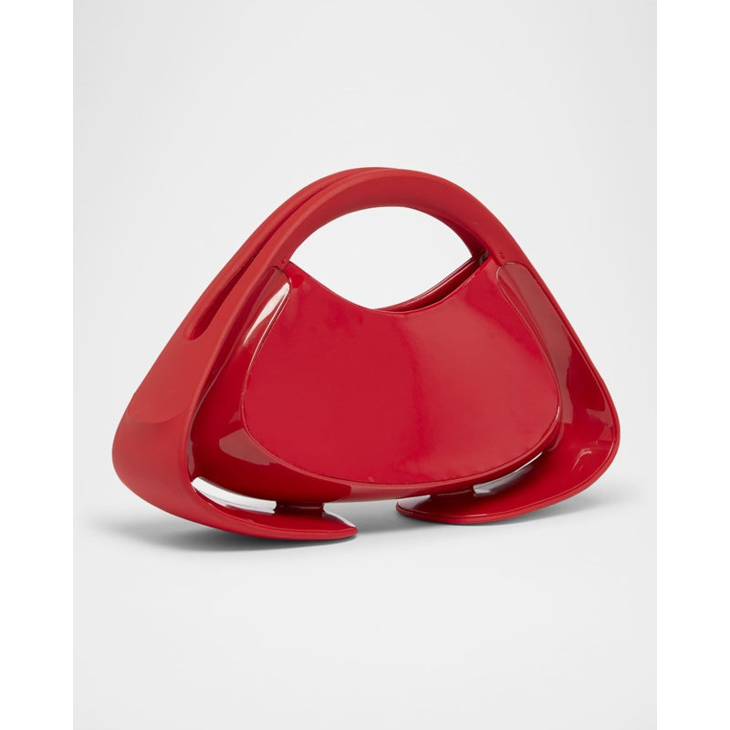 Bolsa Handle Jolie Madame Small Lips  in Patent Faux