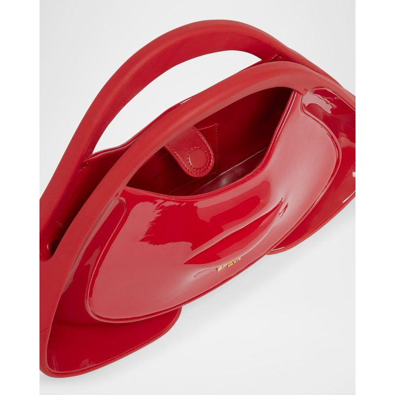 Bolsa Handle Jolie Madame Small Lips  in Patent Faux