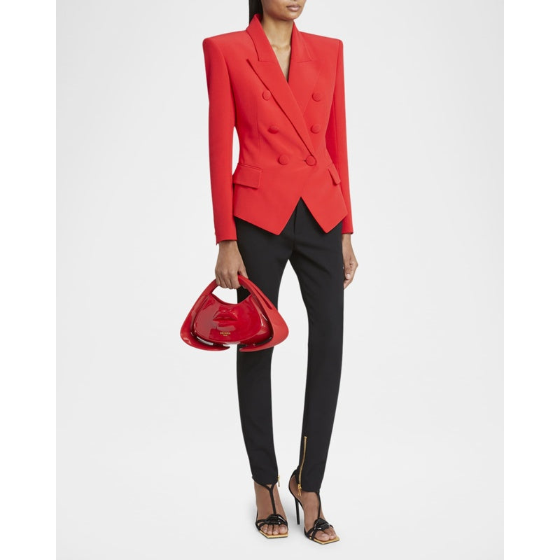Bolsa Handle Jolie Madame Small Lips  in Patent Faux