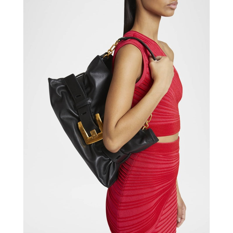 Bolsa Shoulder Anthem Medium Buckle in Calfskin