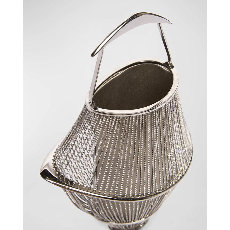 Bolsa Handle Lumiere Mesh Crystal
