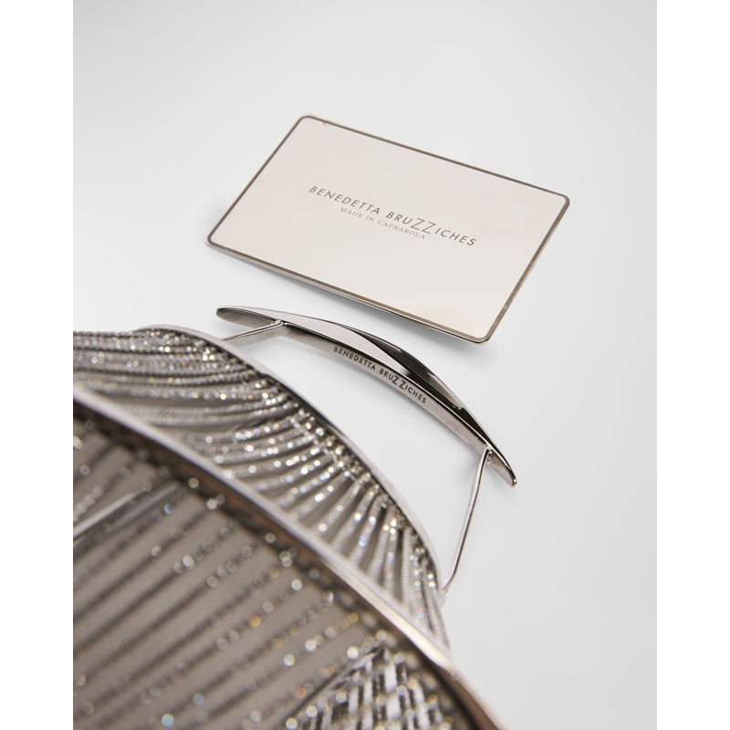 Bolsa Handle Lumiere Mesh Crystal