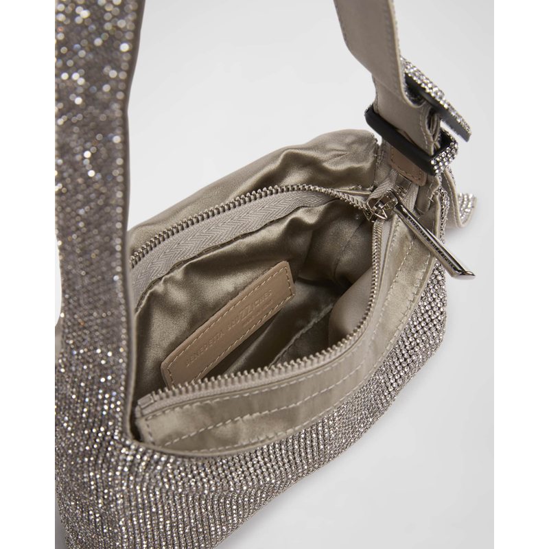 Bolsa Shoulder Vitty Mignon Mesh Crystal