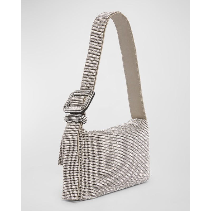Bolsa Shoulder Vitty Mignon Mesh Crystal