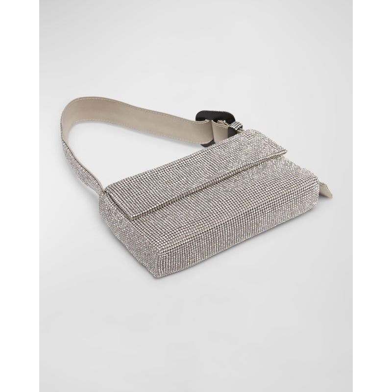 Bolsa Shoulder Vitty Mignon Mesh Crystal