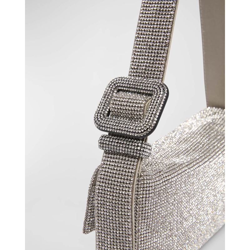 Bolsa Shoulder Vitty Mignon Mesh Crystal