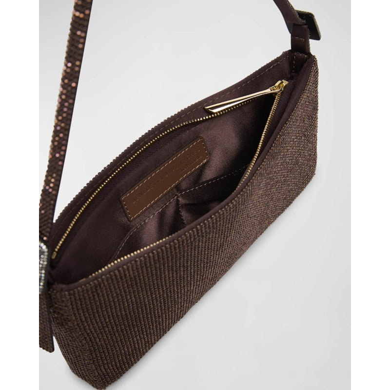 Bolsa Shoulder Your Best Friend La Grande Mesh Crystal