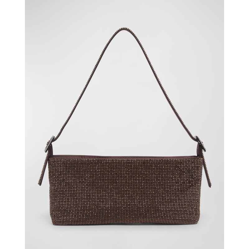 Bolsa Shoulder Your Best Friend La Grande Mesh Crystal