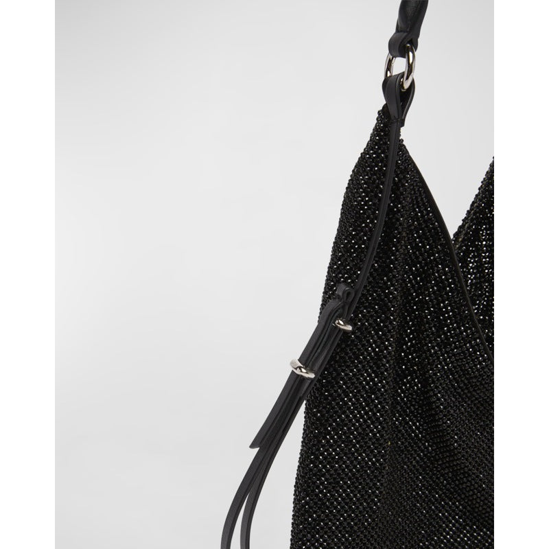 Bolsa Shoulder Bella Ciao Mesh Crystal