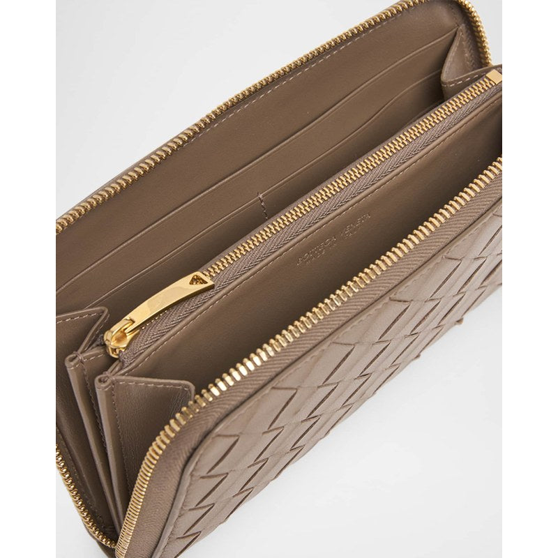 Bolsa Wallet Intrecciato Zip-Around