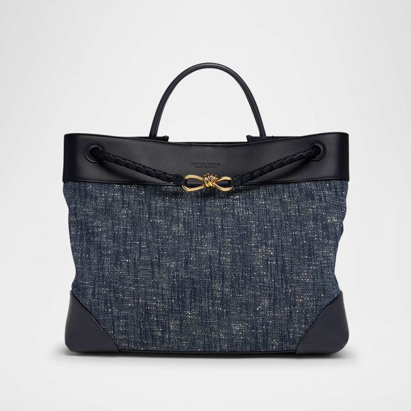 Bolsa Shopper Largeiamo Denim Boucle - Mercado de Luxo - O Maior E-Commerce de Bens, Produtos e Serviços de Luxo do Brasil.