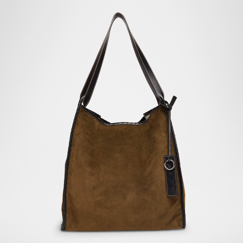 Bolsa Crossbody Large Reversible in Suede - Mercado de Luxo - O Maior E-Commerce de Bens, Produtos e Serviços de Luxo do Brasil.