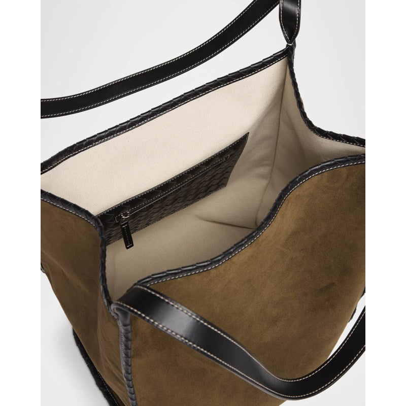Bolsa Crossbody Large Reversible in Suede