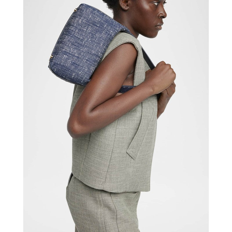 Bolsa Shoulder Mini Wallace Denim Boucle