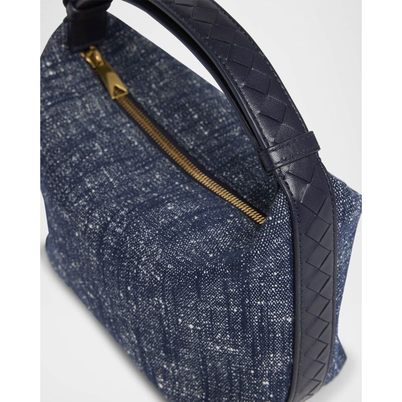Bolsa Shoulder Mini Wallace Denim Boucle