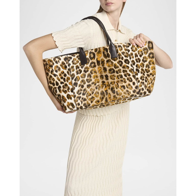 Bolsa Shopper Leopard Calf Hair